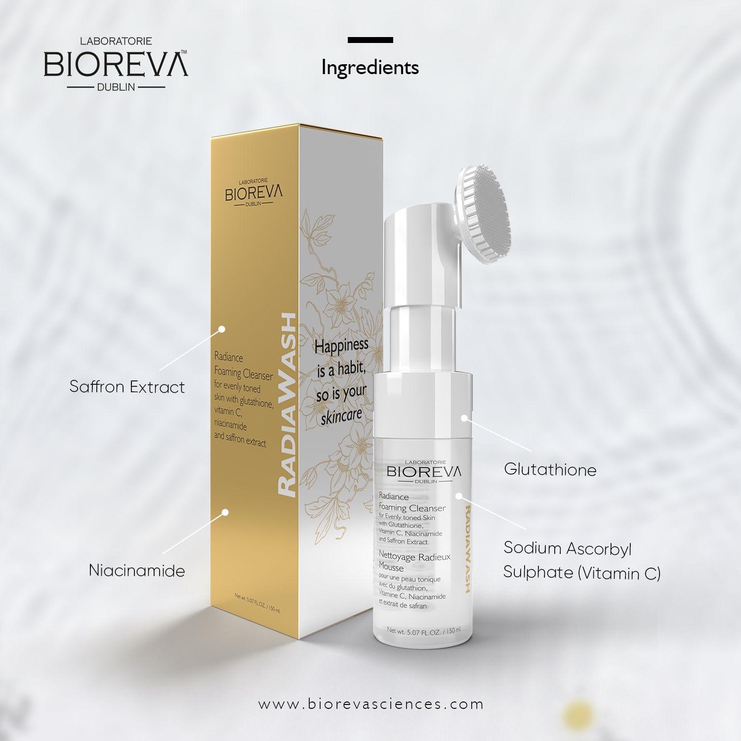 Ingredients RadiaWash Cleanser