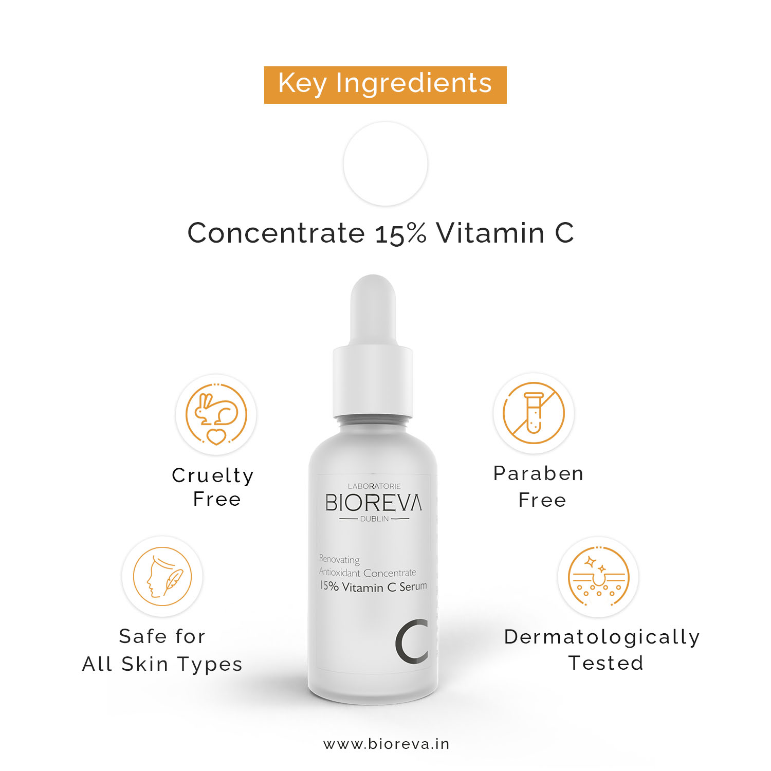 Key Ingredients of 15% Vitamin C Serum