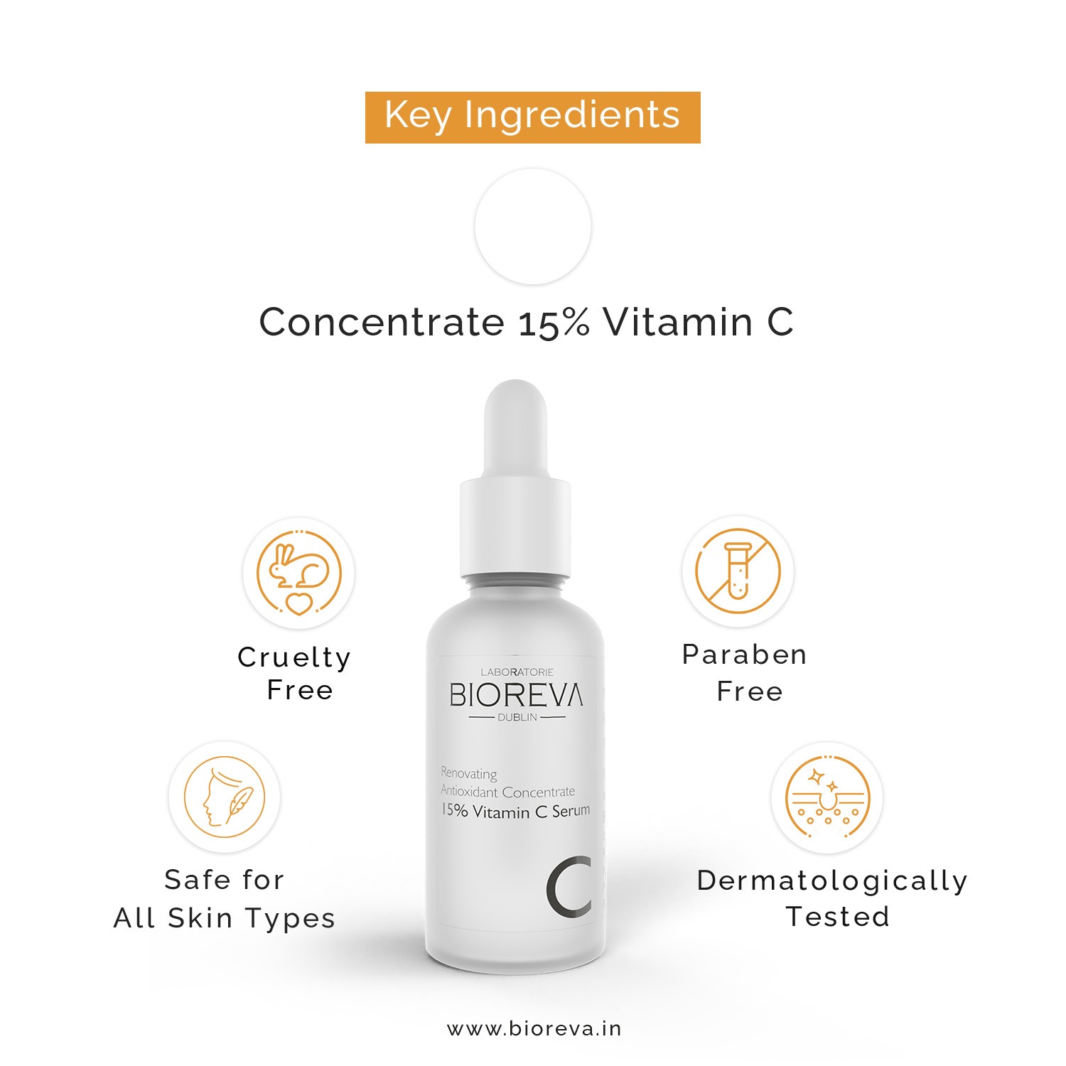 Key Ingredients of 15% Vitamin C Serum