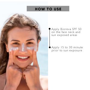 How to use SPF 50 Sunscreen Cream