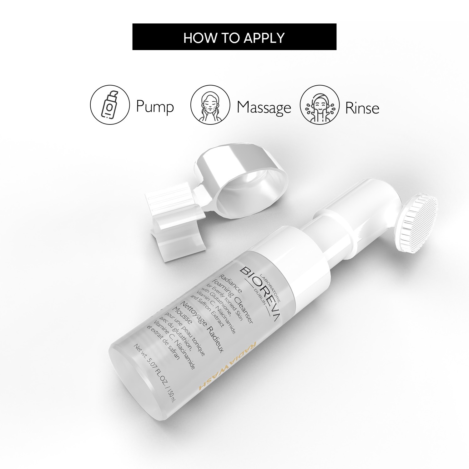 How to Apply RadiaWash Cleanser