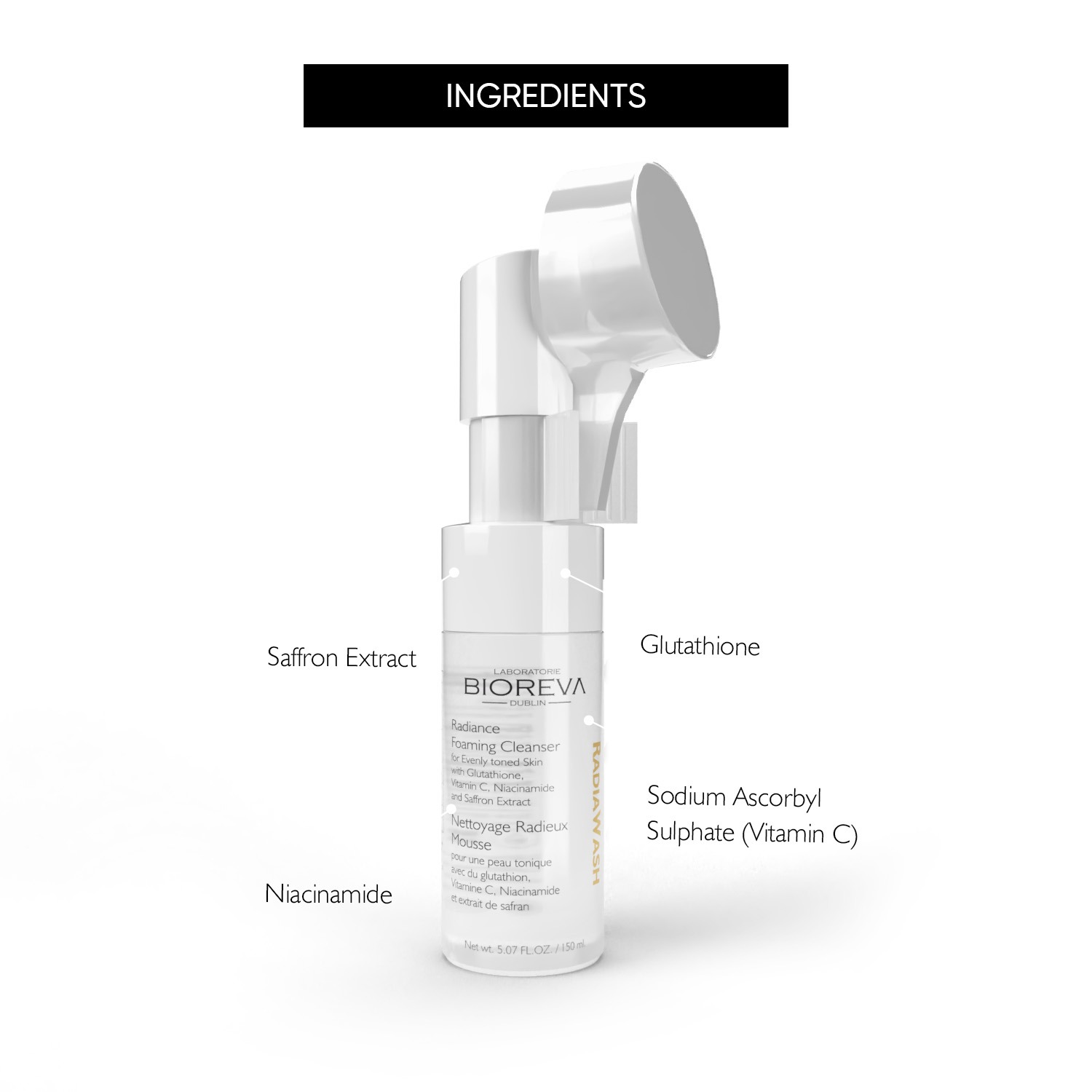 Ingredients RadiaWash Cleanser